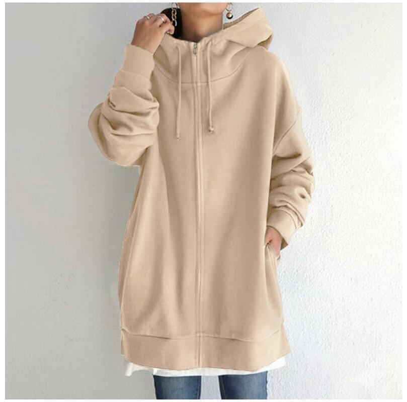 Women's Fuzzy Hoodies Long Sport Pullover Hoodie Full-Zip Hoodie Sweatshirt - 𝓢𝓱𝓸𝓹𝓵𝓮𝓬𝔂