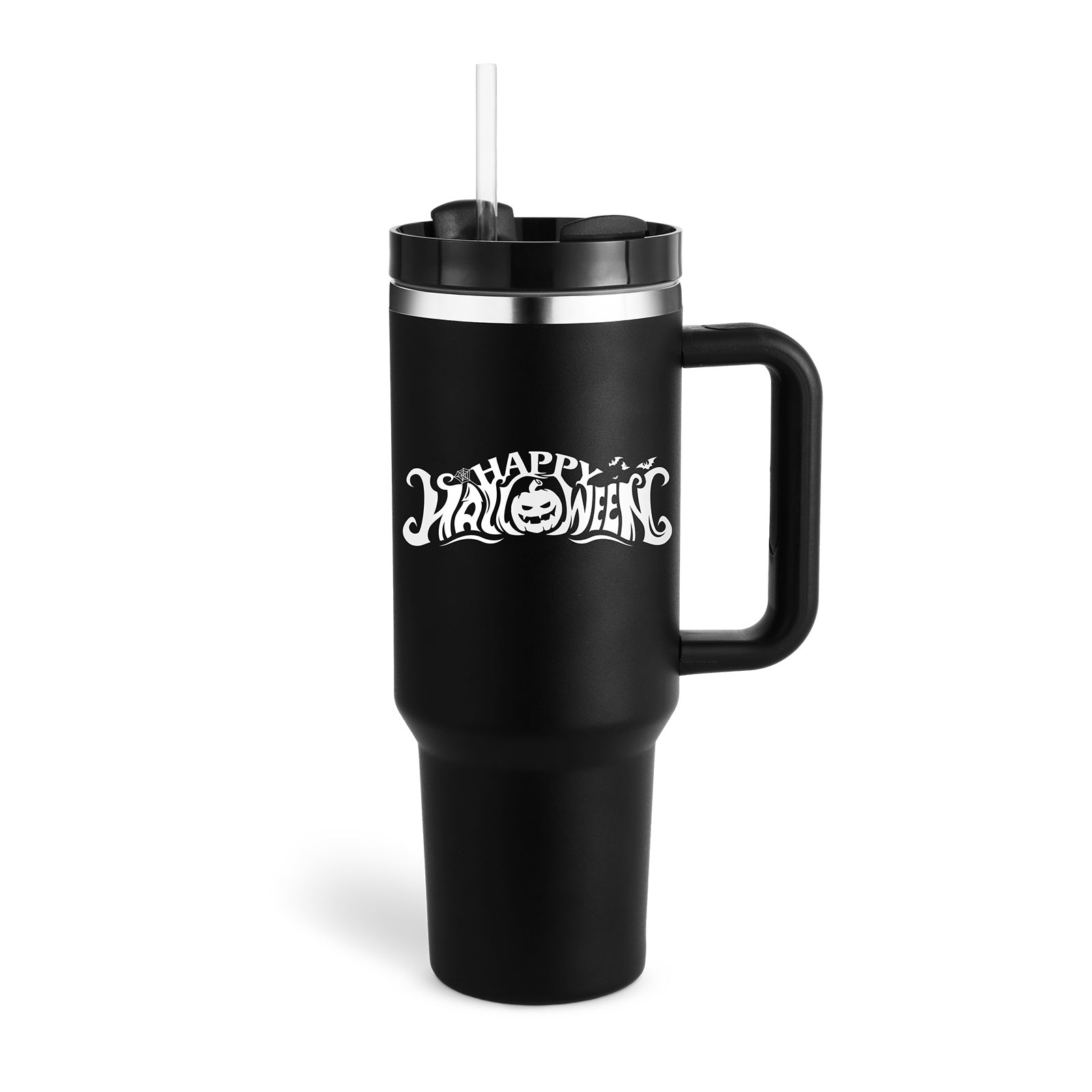 40 Oz Tumbler With Handle Straw Insulated, Stainless Steel Spill Proof Vacuum Coffee Cup Tumbler With Lid Tapered Mug Gifts For Valentine Lover Suitable For Car Gym Office Travel - 𝓢𝓱𝓸𝓹𝓵𝓮𝓬𝔂