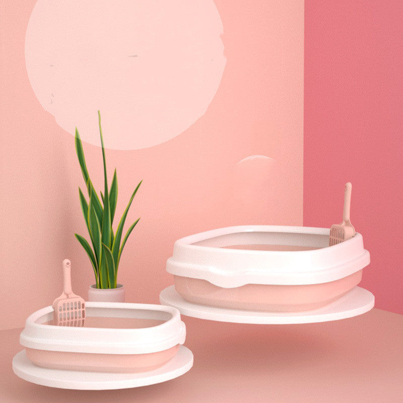 Pet Toilet Cat Litter Box with Scoop High Quality Anti-Splash Dog Plastic Toilet - 𝓢𝓱𝓸𝓹𝓵𝓮𝓬𝔂