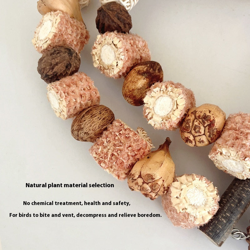 Wooden Parrot Swing Natural Log Bird Stand Pole Perched Wooden Mountain Parrot Toys - 𝓢𝓱𝓸𝓹𝓵𝓮𝓬𝔂