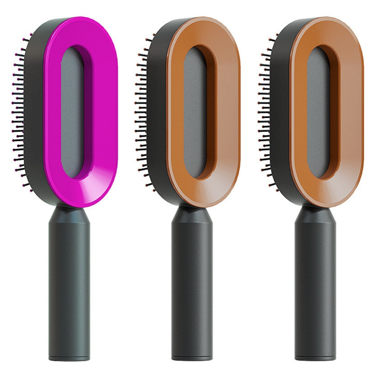Self Cleaning Hair Brush For Women One-key Cleaning Hair Loss Airbag Massage Scalp Comb Anti-Static Hairbrush - 𝓢𝓱𝓸𝓹𝓵𝓮𝓬𝔂