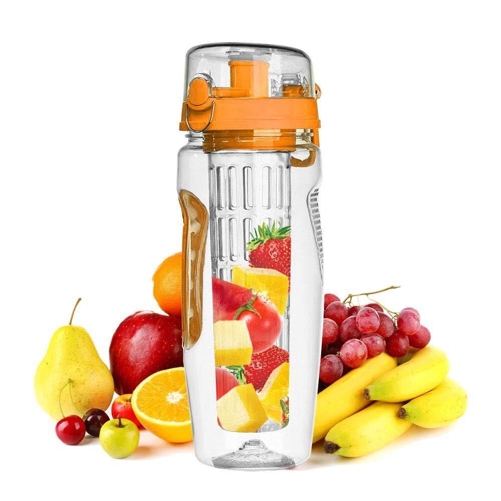 32Oz Fruit Infusing Infuser Water Bottle Water Fruit Bottle BPA Free Plastic Sport Fruit Infuser Water Bottles With Infuser Juice Shaker Drink Bottle Of Water - 𝓢𝓱𝓸𝓹𝓵𝓮𝓬𝔂