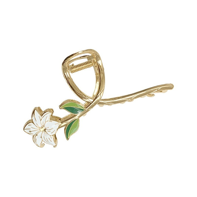 Super Fairy High-end Gardenia Flower Clip Exquisite Hair Clip - 𝓢𝓱𝓸𝓹𝓵𝓮𝓬𝔂