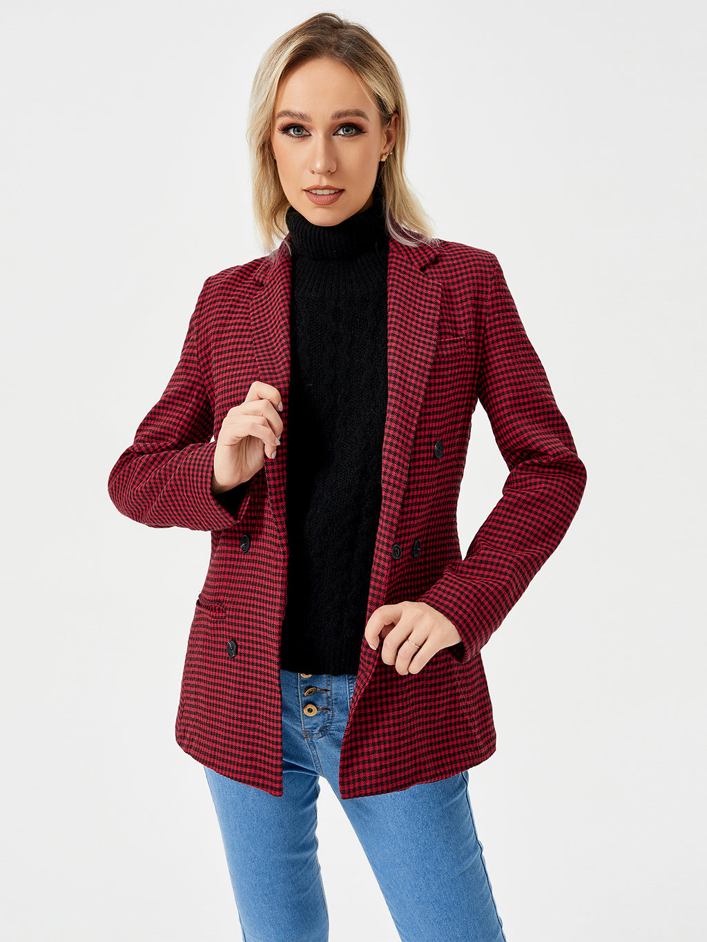 Womens Casual Blazer Jacket  Long Sleeve Work 0ffice Blazer Lapel  Jacket - 𝓢𝓱𝓸𝓹𝓵𝓮𝓬𝔂