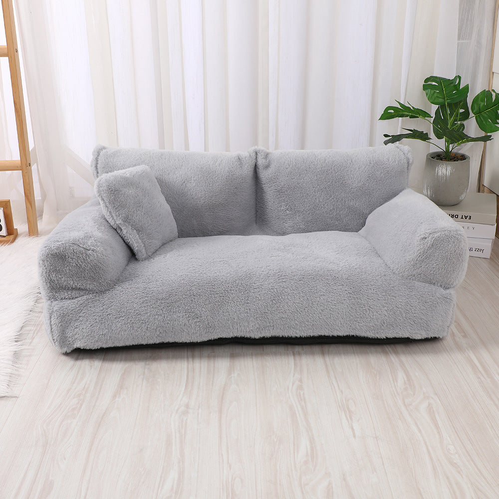 Warm Universal Rabbit Plush Pet Sofa Nest - 𝓢𝓱𝓸𝓹𝓵𝓮𝓬𝔂