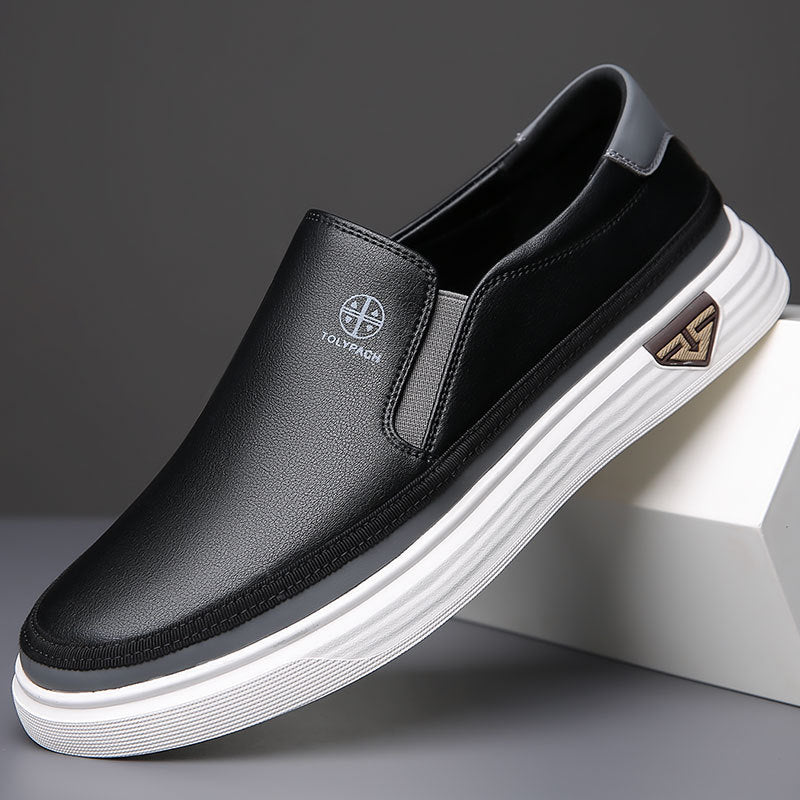 Lazy Slip On Men's Casual Leather Shoes - 𝓢𝓱𝓸𝓹𝓵𝓮𝓬𝔂