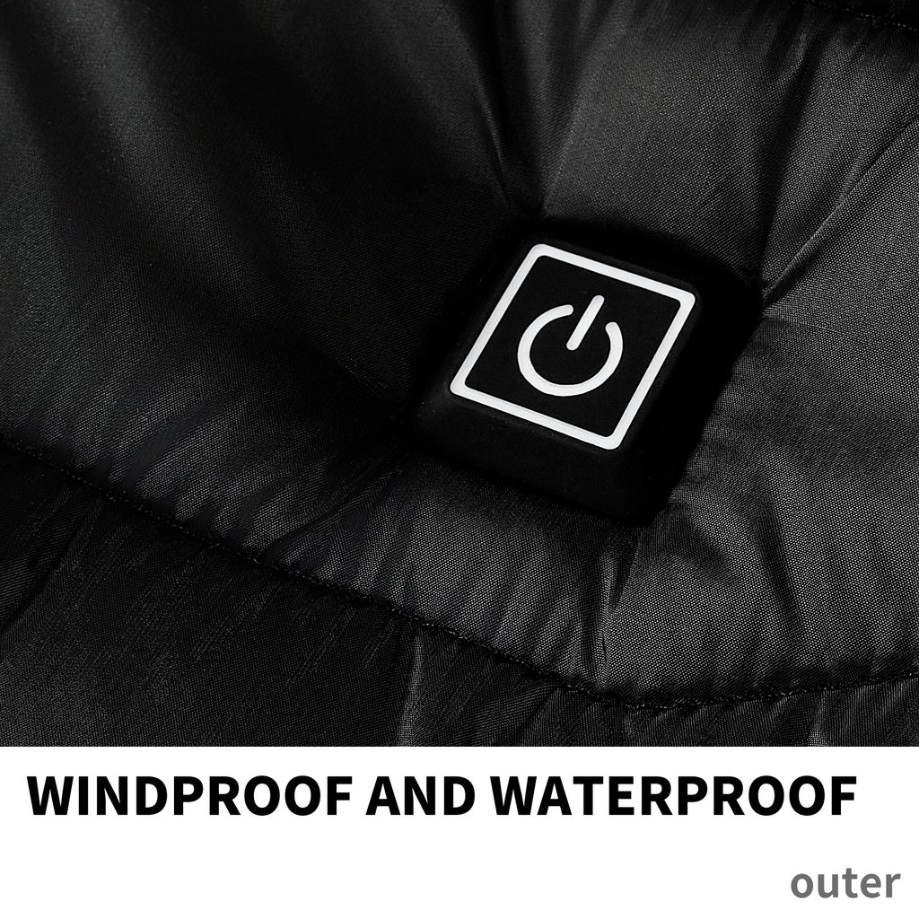 Men Heated Puffer Jacket Electric Heating Coat Insulated Hood Windbreaker 9Heat Zones - 𝓢𝓱𝓸𝓹𝓵𝓮𝓬𝔂