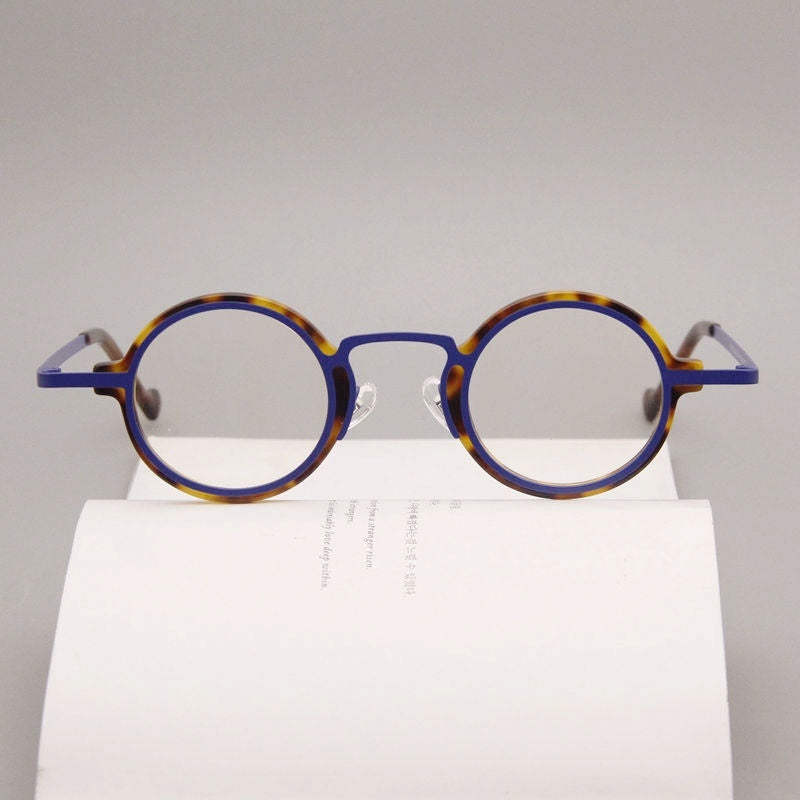 Retro Hawksbill Metal Round Frame Glasses Myopia - 𝓢𝓱𝓸𝓹𝓵𝓮𝓬𝔂