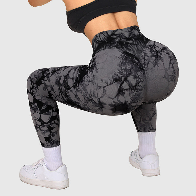 Seamless Tie Dye Leggings Women Yoga Pants Push Up Sport Fitness Running Gym Leggings - 𝓢𝓱𝓸𝓹𝓵𝓮𝓬𝔂