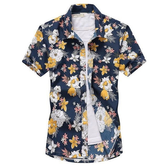 Aloha Shirts Short-sleeved Fashion Chemise Homme Blouse - 𝓢𝓱𝓸𝓹𝓵𝓮𝓬𝔂