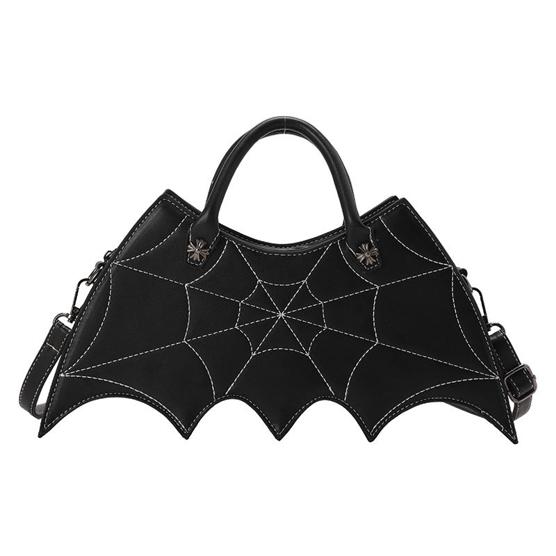 Halloween Spider Web Shape Shoulder Bags Personality Batgirl Tide Pu Handbags Fashoin Messenger Crossbody Bag - 𝓢𝓱𝓸𝓹𝓵𝓮𝓬𝔂