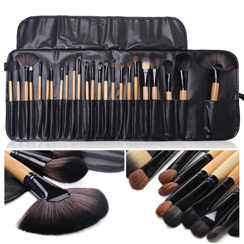 Gift Bag Of 24 Pcs Makeup Brush Sets Professional Cosmetics Brushes Eyebrow Powder Foundation Shadows Pinceaux Make Up Tools - 𝓢𝓱𝓸𝓹𝓵𝓮𝓬𝔂