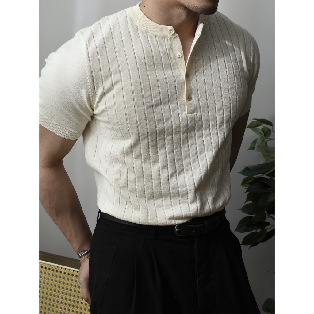 Men's Short Sleeve Casual Bottoming Shirt - 𝓢𝓱𝓸𝓹𝓵𝓮𝓬𝔂