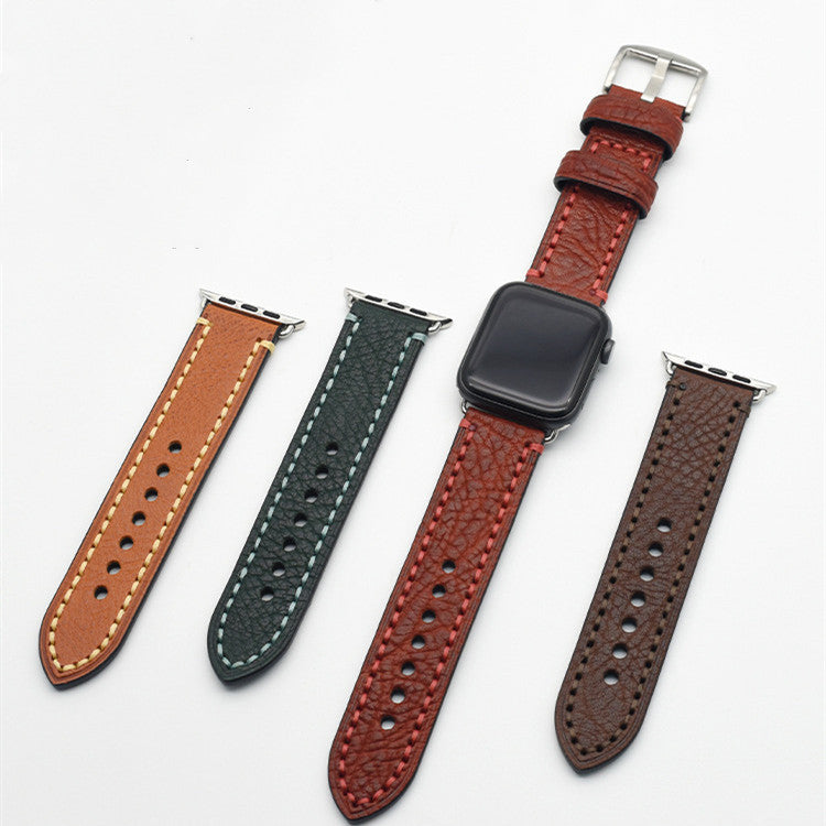 Casual Simple Top Layer Cow Leather Watch Strap - 𝓢𝓱𝓸𝓹𝓵𝓮𝓬𝔂