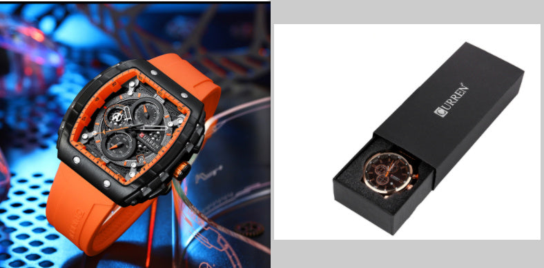 Men's Six-pin Quartz Tape Men's Watch - 𝓢𝓱𝓸𝓹𝓵𝓮𝓬𝔂