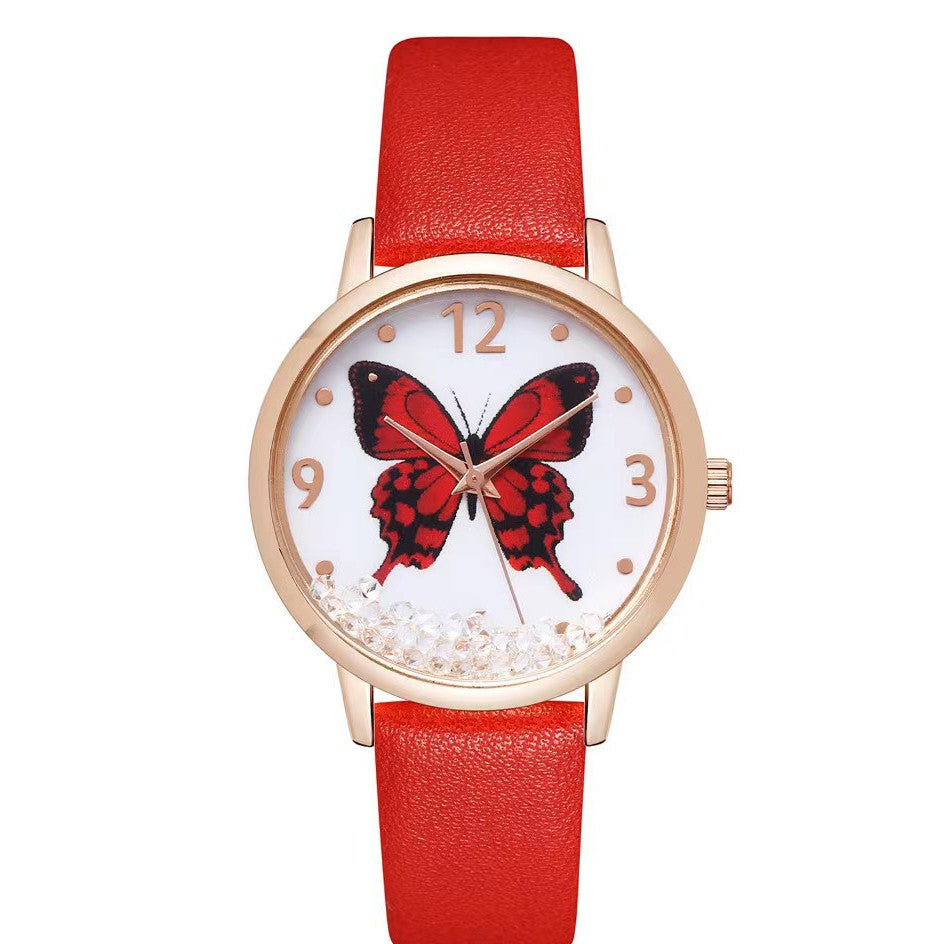 Women's Fashion Numbers Rhinestone Butterfly Quartz Watch - 𝓢𝓱𝓸𝓹𝓵𝓮𝓬𝔂