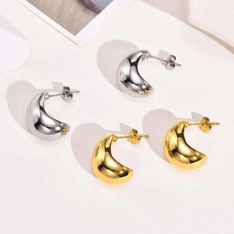 Metal Water Drop Earrings With A Sense Of Niche Luxury - 𝓢𝓱𝓸𝓹𝓵𝓮𝓬𝔂