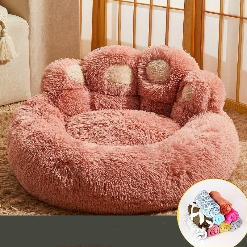 Kennel Warm Medium Large Dog Corgi Golden Retriever Bed Fleece-lined Sofa Mattress - 𝓢𝓱𝓸𝓹𝓵𝓮𝓬𝔂