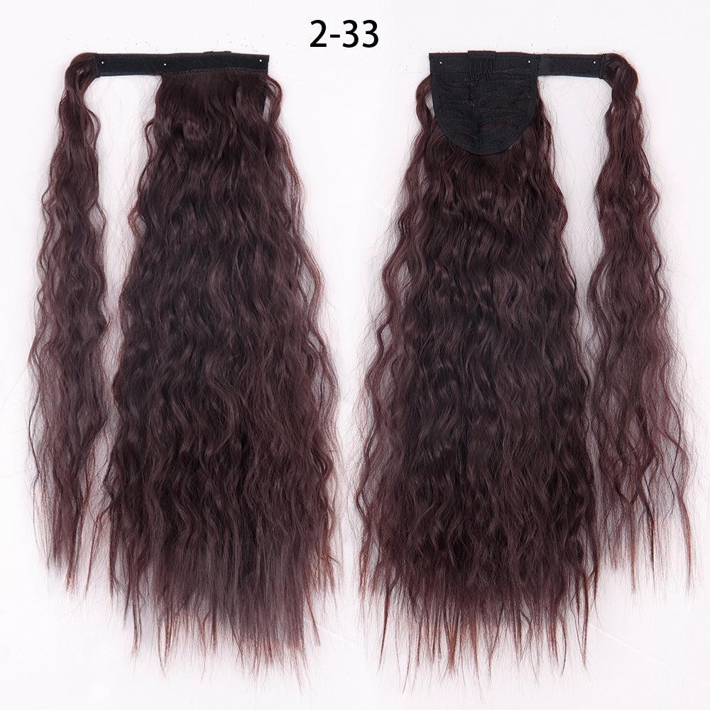 Ponytail Wig Water Wave Velcro Banding Chemical Fiber High Temperature Silk - 𝓢𝓱𝓸𝓹𝓵𝓮𝓬𝔂
