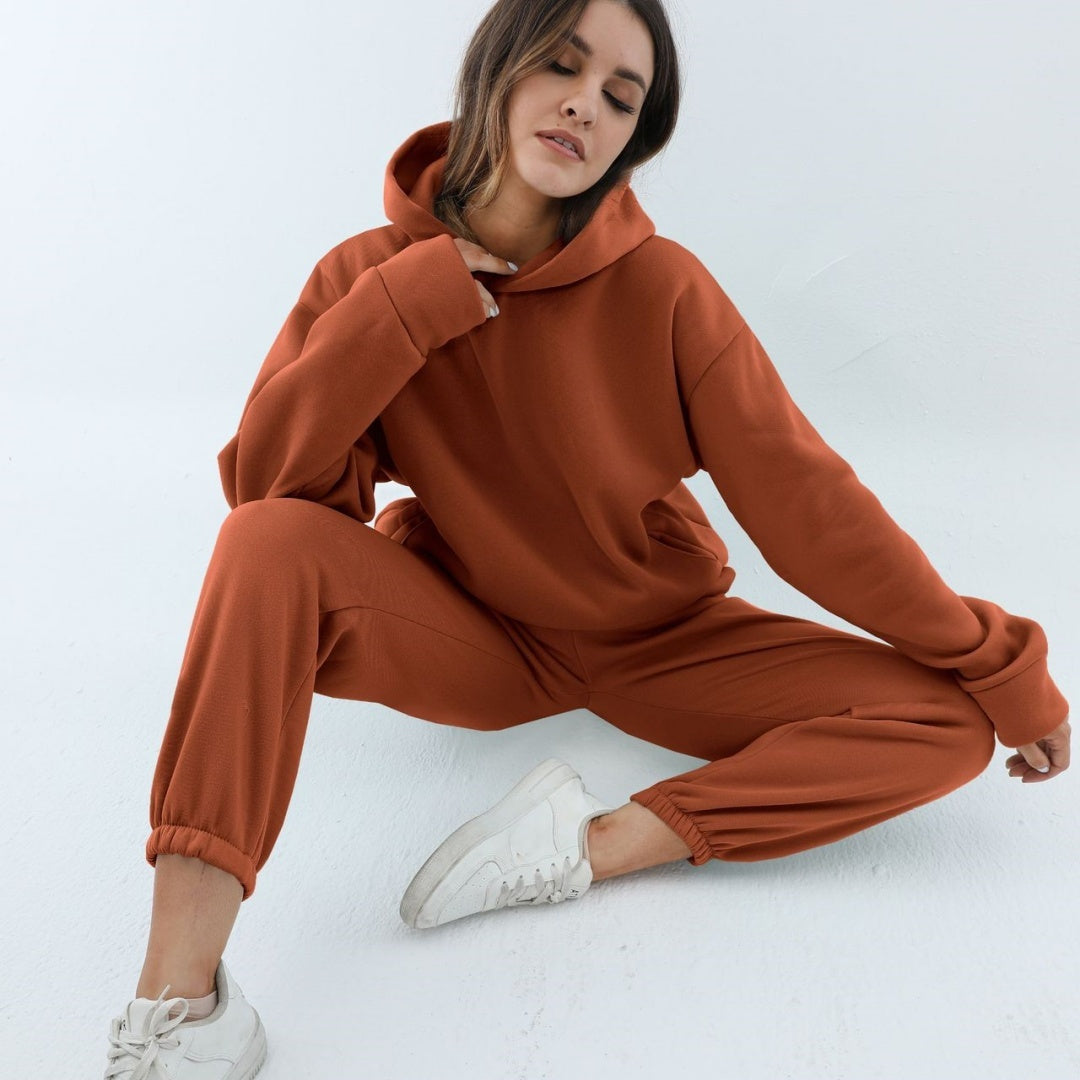 Women's Casual Hooded Sweater Two-piece Suit Clothes Hoodie Tracksuit - 𝓢𝓱𝓸𝓹𝓵𝓮𝓬𝔂