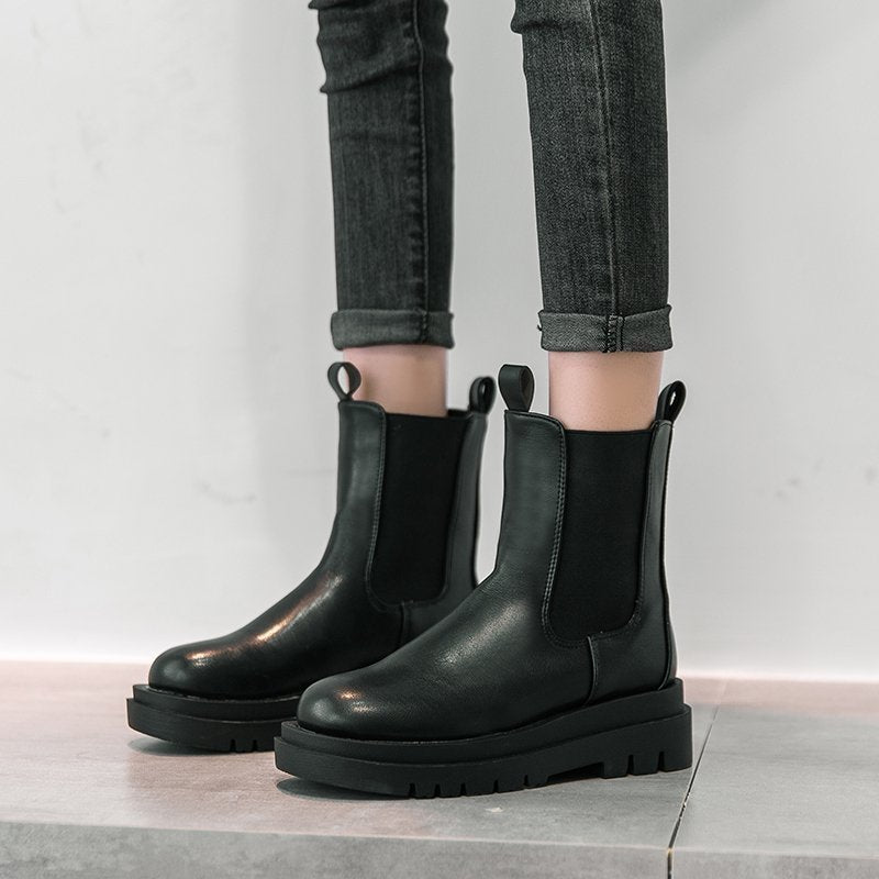 Spring Women's Platform Ankle Boots - 𝓢𝓱𝓸𝓹𝓵𝓮𝓬𝔂