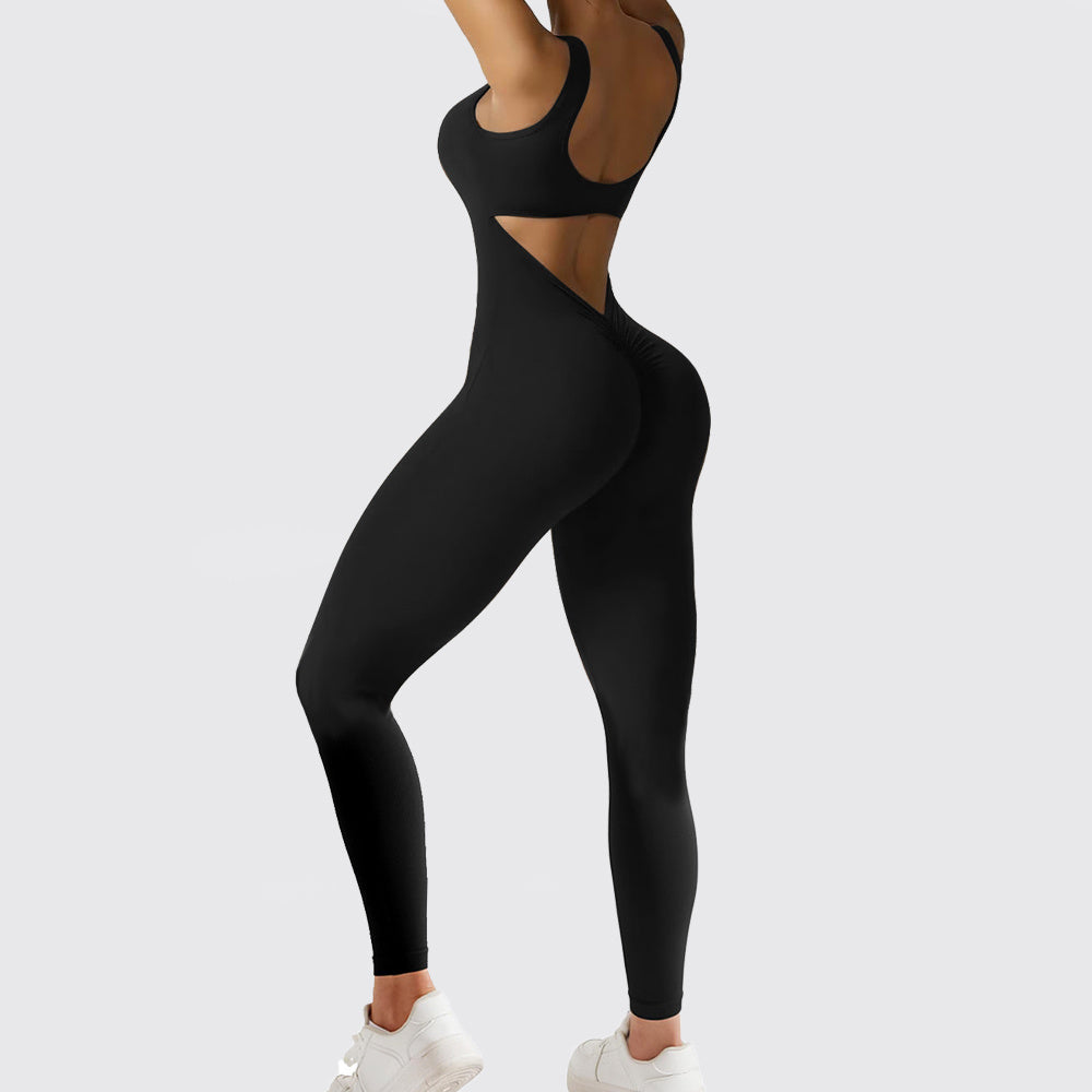 Women Sleeveless Flare Jumpsuits Fitness Yoga Long Pants - 𝓢𝓱𝓸𝓹𝓵𝓮𝓬𝔂
