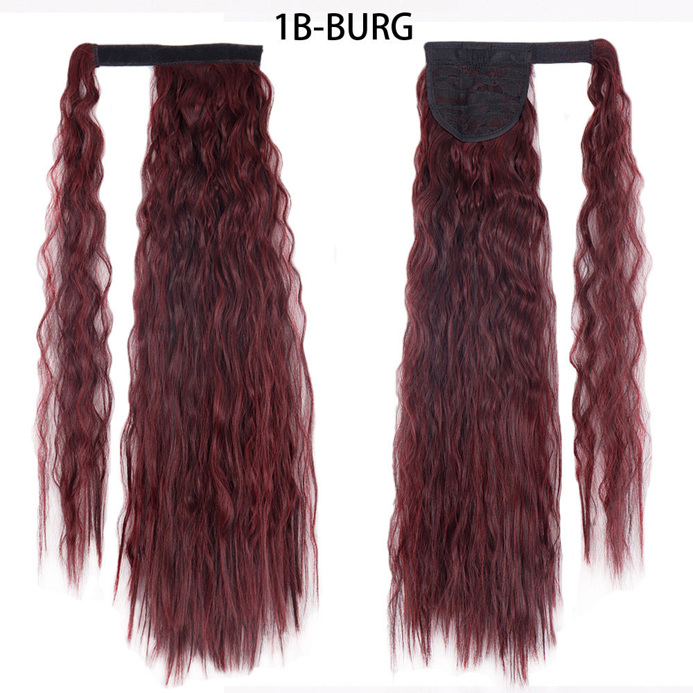 Ponytail Wig Water Wave Velcro Banding Chemical Fiber High Temperature Silk - 𝓢𝓱𝓸𝓹𝓵𝓮𝓬𝔂