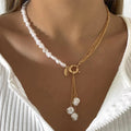 Baroque Shaped Pearl Necklace Creative