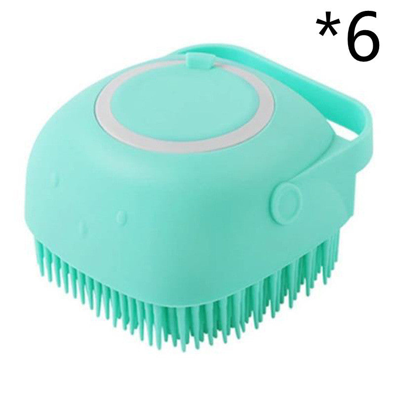 Silicone Dog Bath Massage Gloves Brush Pet Cat Bathroom Cleaning Tool Comb Brush For Dog Can Pour Shampoo Dog Grooming Supplies - 𝓢𝓱𝓸𝓹𝓵𝓮𝓬𝔂