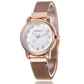 Milan Mesh Strap Magnetic Buckle Digital Women's Watch - 𝓢𝓱𝓸𝓹𝓵𝓮𝓬𝔂