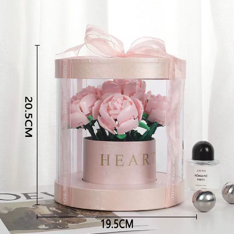 Building Blocks Rose Bouquet Flower Pot - 𝓢𝓱𝓸𝓹𝓵𝓮𝓬𝔂