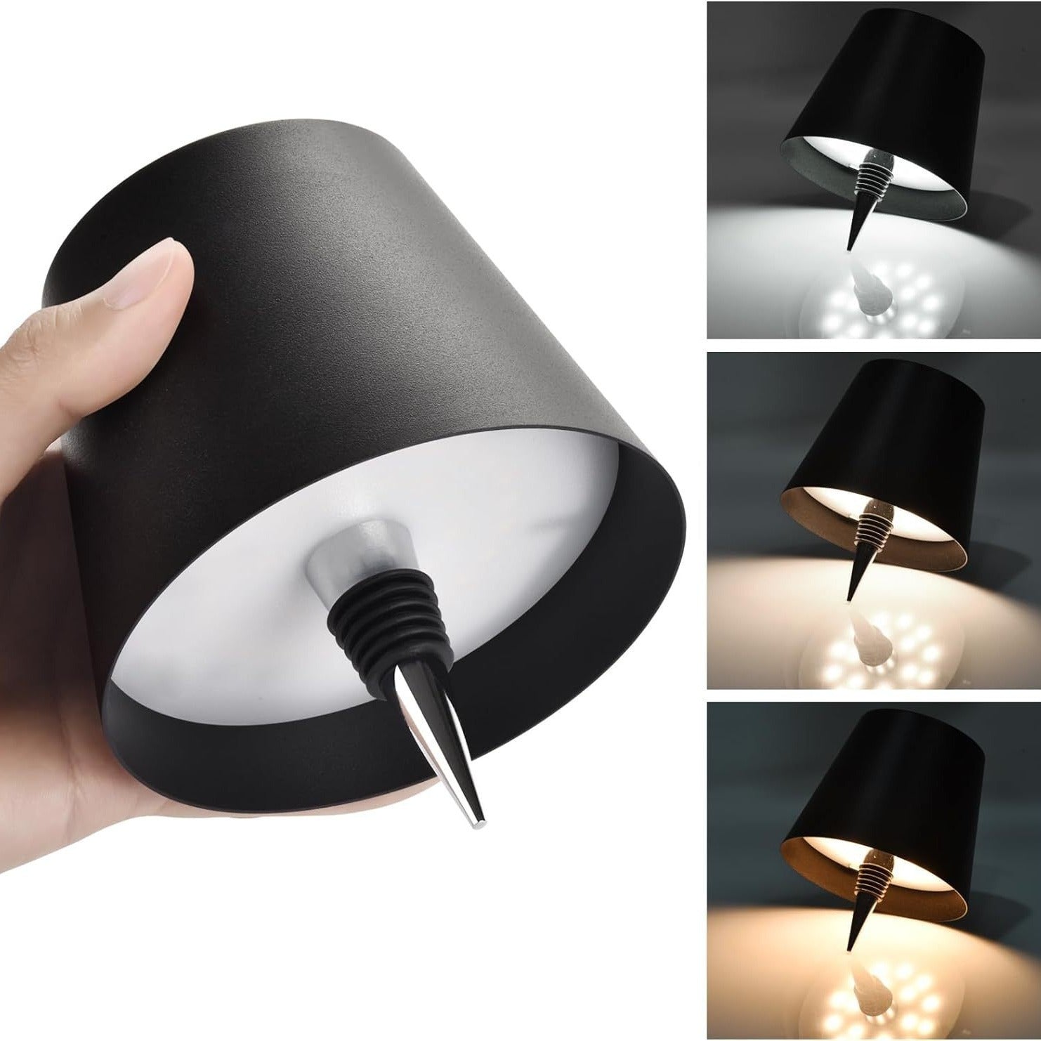 Led Creative Wine Headlight Charging Dimming Wine Bottle Table Lamp - 𝓢𝓱𝓸𝓹𝓵𝓮𝓬𝔂