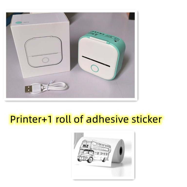 Portable Mini Thermal Label Printer Home Photo Printer Student Wrong Question Printer Bluetooth-compatible Mini Label Printer Price Tag - 𝓢𝓱𝓸𝓹𝓵𝓮𝓬𝔂