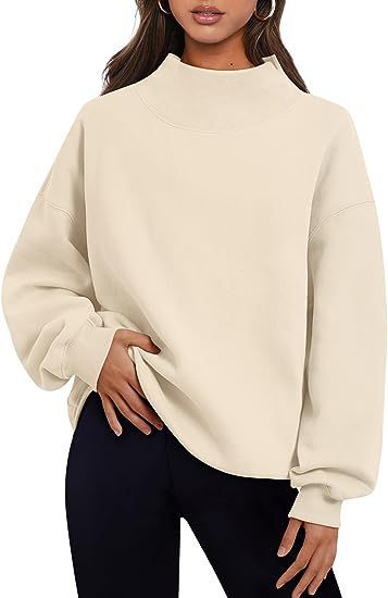 Pullover Sweatshirt Solid Color Loose Tops Round Neck Hoodie Women Thick Clothing - 𝓢𝓱𝓸𝓹𝓵𝓮𝓬𝔂