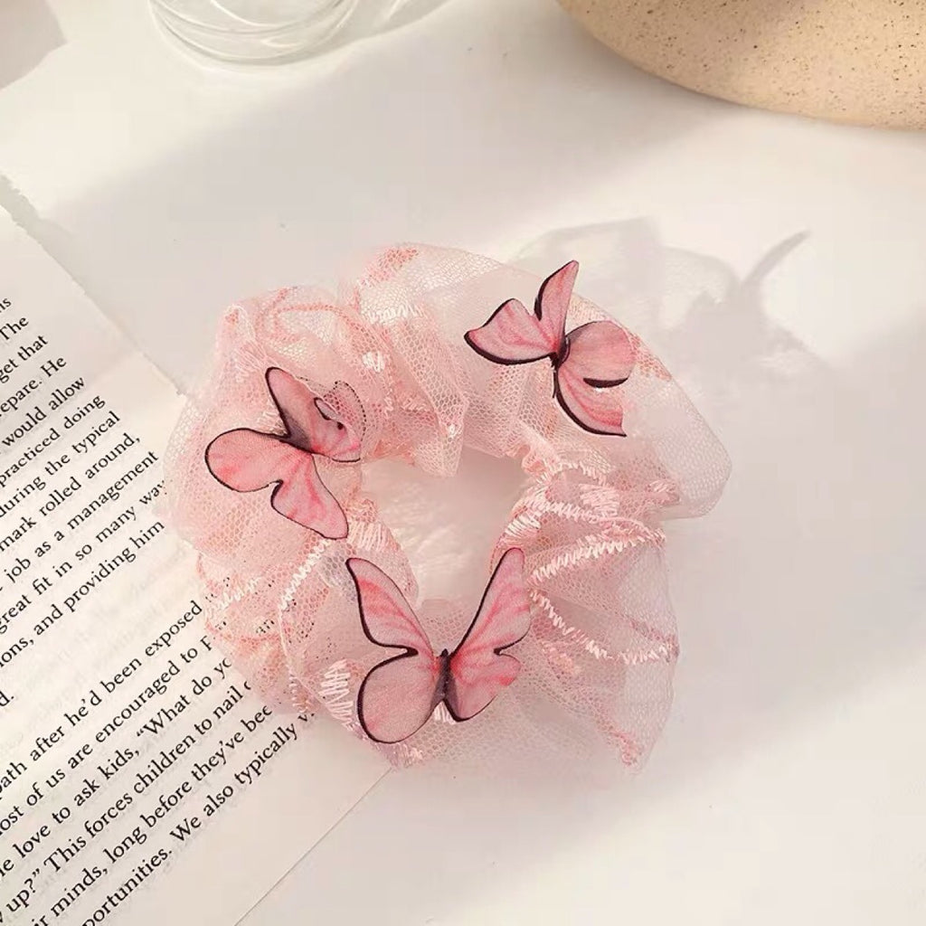 Women's Mesh Pig Intestine Ring Butterfly Hair Accessories - 𝓢𝓱𝓸𝓹𝓵𝓮𝓬𝔂