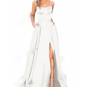 Solid Color Long Slimming And Shoulder Hollow Girlfriends Fashion Bridesmaid Party Dress - 𝓢𝓱𝓸𝓹𝓵𝓮𝓬𝔂