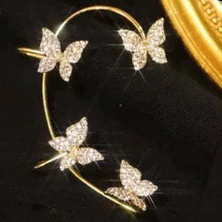 Fashion Earring Butterfly Ear Clip And Ear Hook Jewelry - 𝓢𝓱𝓸𝓹𝓵𝓮𝓬𝔂
