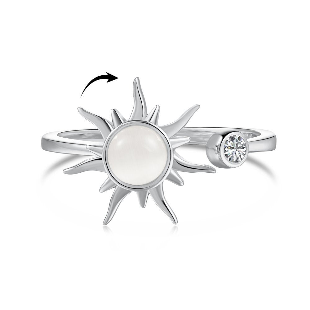 S925 Sterling Silver Ring Female Adjustable Opening Ring - 𝓢𝓱𝓸𝓹𝓵𝓮𝓬𝔂