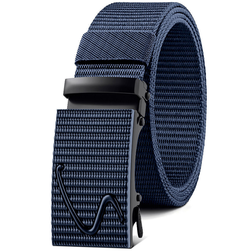 Nylon Waistband Men's Automatic Buckle Outdoor Canvas Belt - 𝓢𝓱𝓸𝓹𝓵𝓮𝓬𝔂