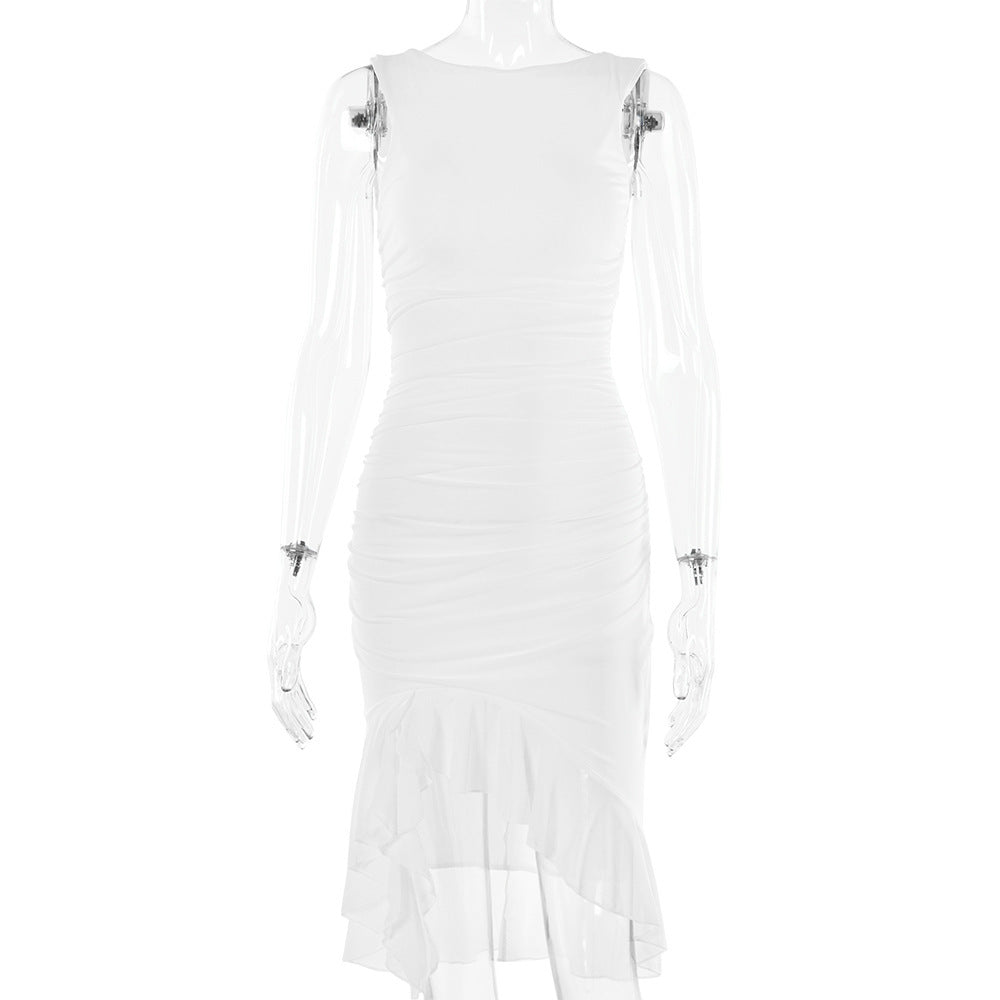 Summer Slim Skinny Sleeveless Dress For Women Fashion Party Club Dresses - 𝓢𝓱𝓸𝓹𝓵𝓮𝓬𝔂