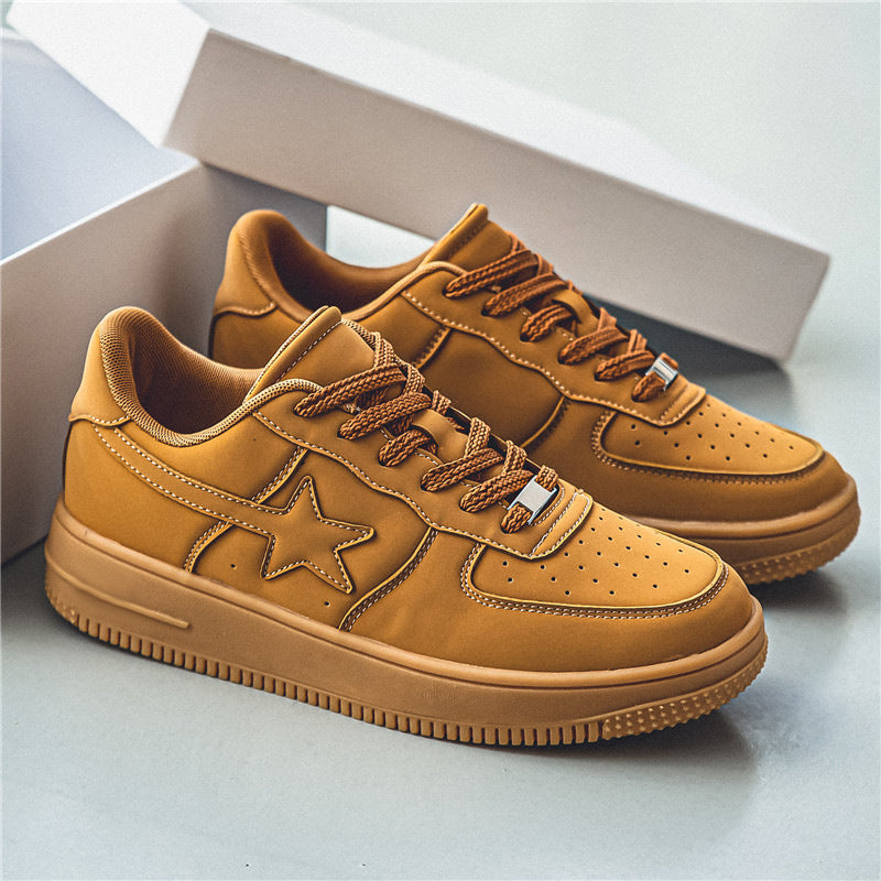 Thick Soled White Casual Sneakers For Men - 𝓢𝓱𝓸𝓹𝓵𝓮𝓬𝔂