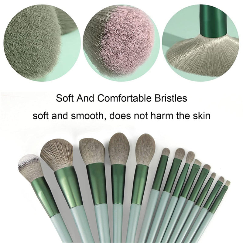 13Pcs Makeup Brush Set Make Up Concealer Brush Blush Powder Brush Eye Shadow Highlighter Foundation Brush Cosmetic Beauty Tools - 𝓢𝓱𝓸𝓹𝓵𝓮𝓬𝔂