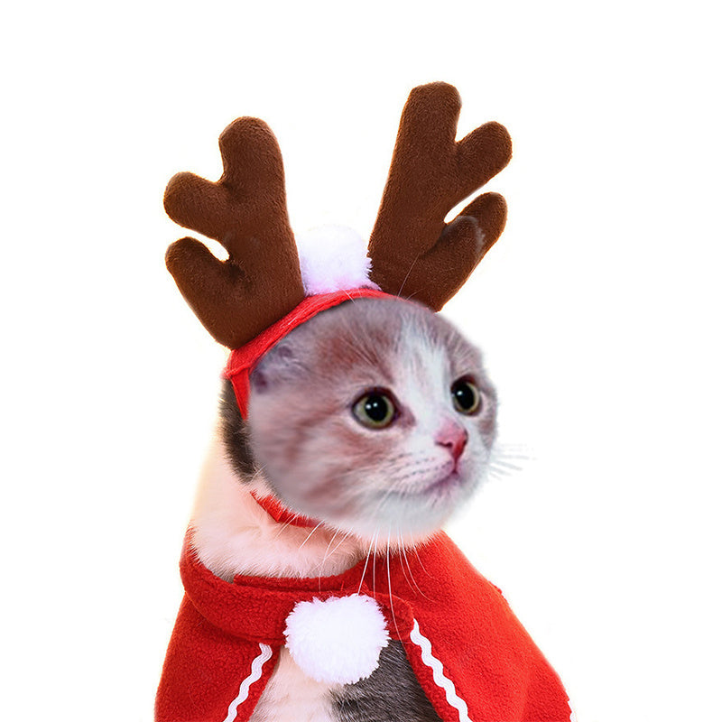 Cute Dog Cat Costume Christmas Cloak Halloween Disguise Cat - 𝓢𝓱𝓸𝓹𝓵𝓮𝓬𝔂