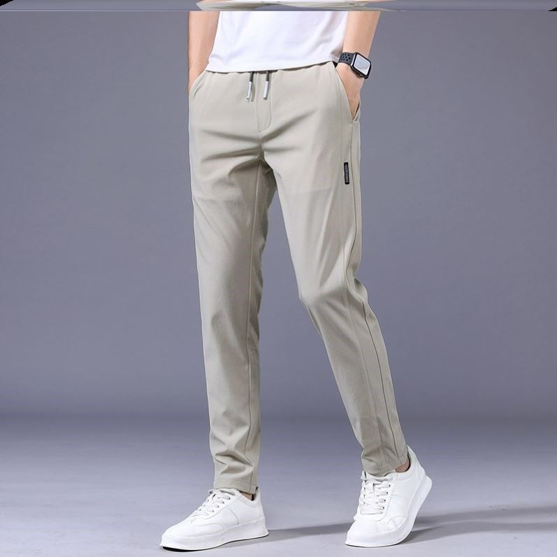 Drawstring Trousers Thin Casual Pants Korean Version Loose Straight Sweatpants Mens Clothing - 𝓢𝓱𝓸𝓹𝓵𝓮𝓬𝔂