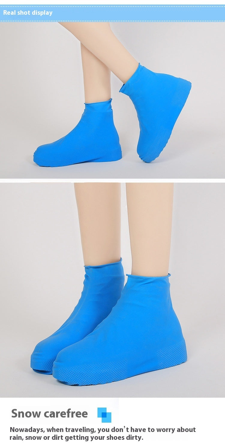 Men and women hiking slip wearable easy to carry silicone rain boots