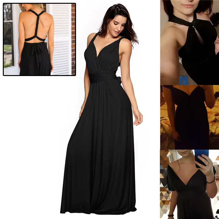Women's Sexy Long Party Dress Club Floor-Length Summer Backless Bandage Maxi Dress Multiway Bridesmaids Boho Women Dress Vestidos - 𝓢𝓱𝓸𝓹𝓵𝓮𝓬𝔂