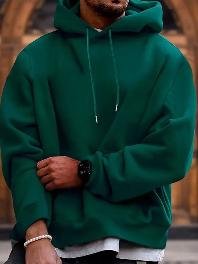 Men's Solid Color Hooded Jumper - 𝓢𝓱𝓸𝓹𝓵𝓮𝓬𝔂