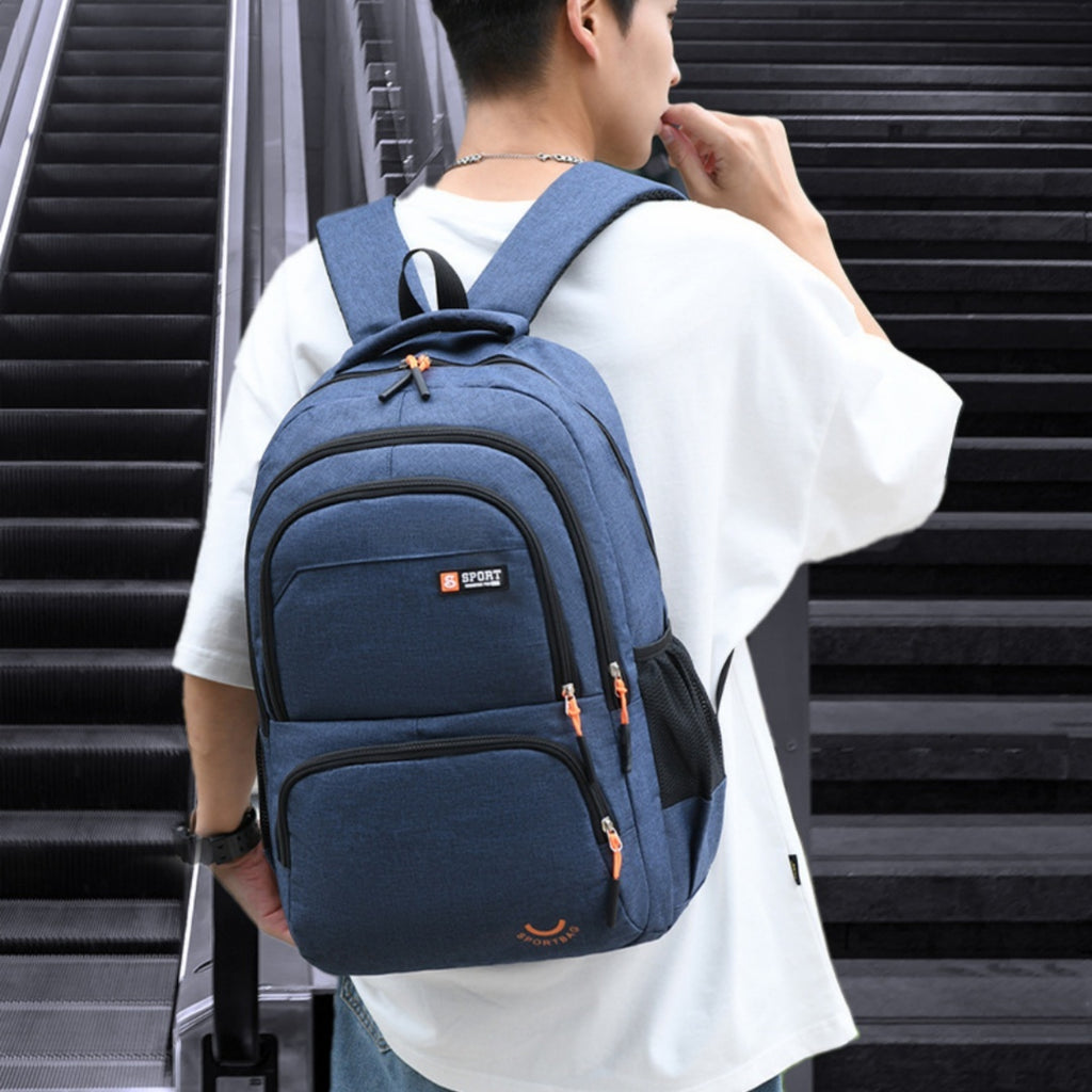 Backpack Men's Large Capacity Outdoor Casual Computer Business Schoolbag Junior High School Students - 𝓢𝓱𝓸𝓹𝓵𝓮𝓬𝔂