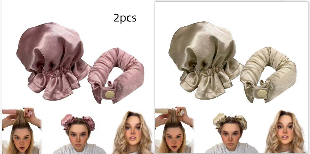 New Heatless Curl Stick With Cloth Cover Cute Ball Head Hair Curler Headband Hair Rollers Wave Form Curling Rod Hair Style Tools Gadgets - 𝓢𝓱𝓸𝓹𝓵𝓮𝓬𝔂
