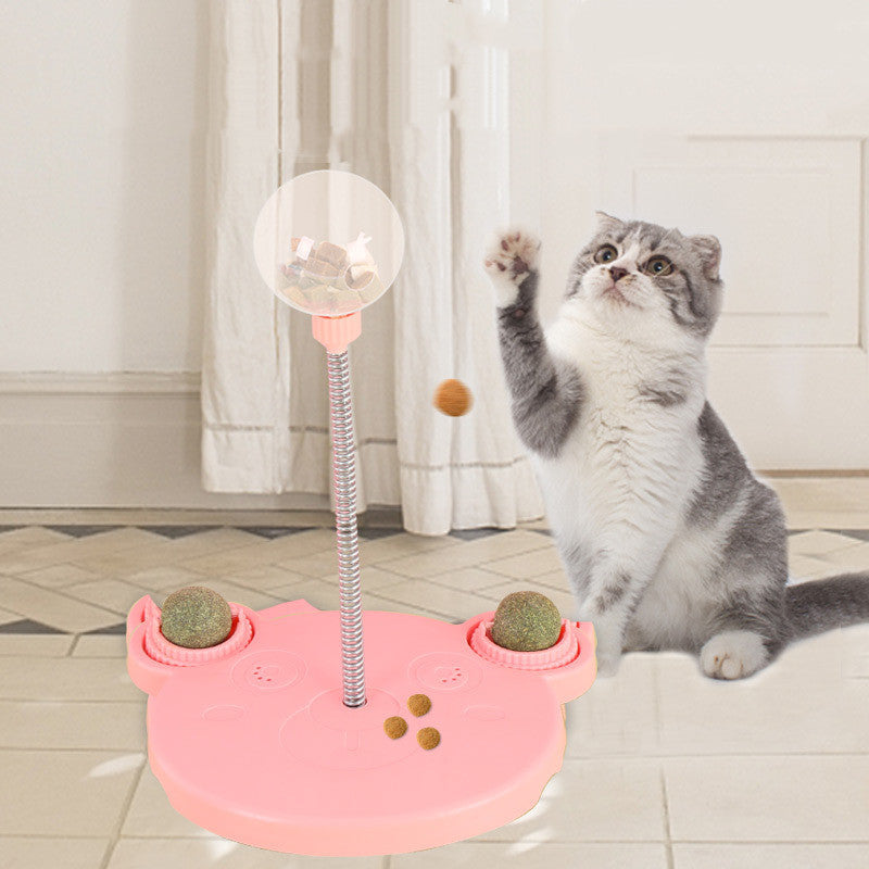 Pet Feeder Cat Toy Pets Leaking Food Ball Self-Playing Tumbler Funny Swing Feeder Puzzle Toys Playing Training Dispenser Bowl - 𝓢𝓱𝓸𝓹𝓵𝓮𝓬𝔂
